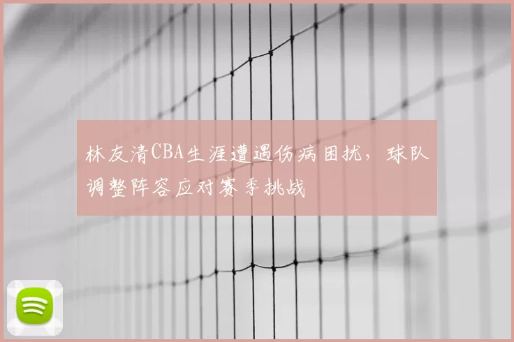 林友清CBA生涯遭遇伤病困扰，球队调整阵容应对赛季挑战