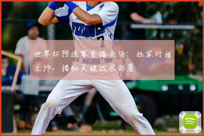 世界杯预选赛直播全场:独家对话主帅,揭秘关键战术部署